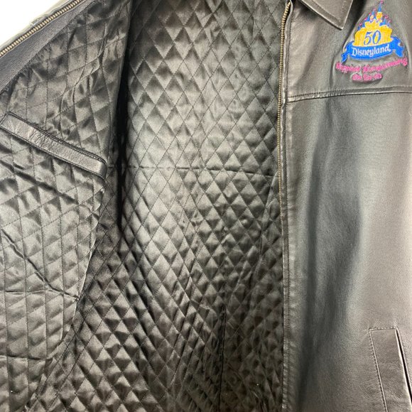 Disneyland 50th Anniversary Leather Jacket Happiest Homecoming On Earth - Picture 6 of 6